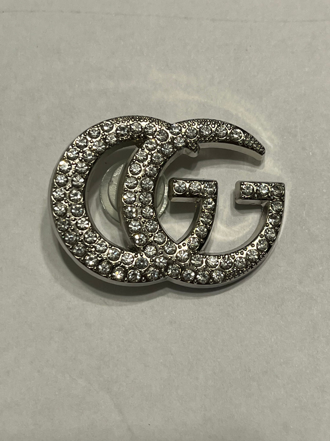 Silver M GG bling