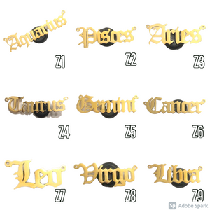 Open image in slideshow, Zodiac Gold 1-12
